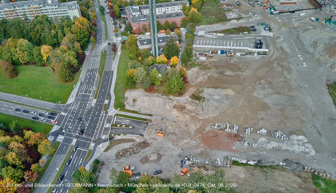 09.10.2020 - Baustelle Alexisqaurtier und Pandion Verde in Neuperlach